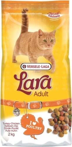 Versele-Laga Lara - Adult - Kalkoen/Kip - Kattenvoer - 2 Kg -Kattenbenodigdheden 593x1200