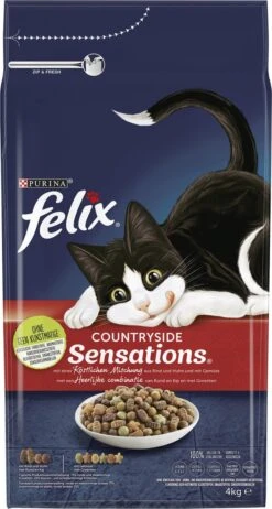 Felix Meaty Sensations - Katten Droogvoer - Rund, Kip & Groenten - 4kg -Kattenbenodigdheden 642x1200 1