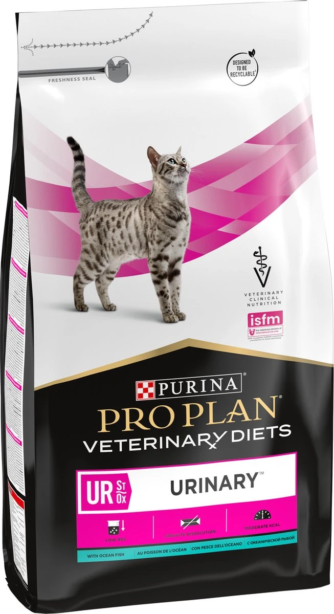Purina Pro Plan Veterinary Diets Feline UR Urinary Kattenvoer Ocean Fish - 5 Kg 3 Purina Pro Plan Veterinary Diets Feline UR Urinary Kattenvoer Ocean Fish - 5 Kg