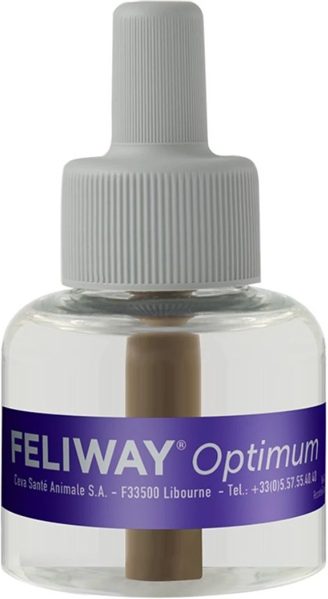 Feliway Optimum - Navulling 3-Pack - 3x Flacon 48 Ml - Anti-stress Kat 4 Feliway Optimum - Navulling 3-Pack - 3x Flacon 48 Ml - Anti-stress Kat - Afbeelding 2