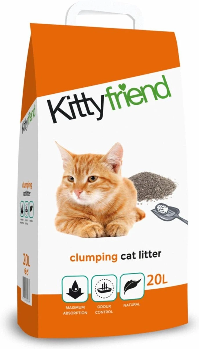 Kitty Friend Kattenbakvulling Clumping 20 L 3 Kitty Friend Kattenbakvulling Clumping 20 L