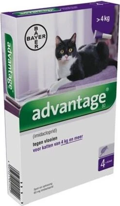 Bayer Advantage 40 Tegen Vlooien - <4kg - 4 X 0,4 Ml - Adult 40 Bayer Advantage 40 Tegen Vlooien - <4kg - 4 X 0,4 Ml - Adult -Kattenbenodigdheden 701x1200 1