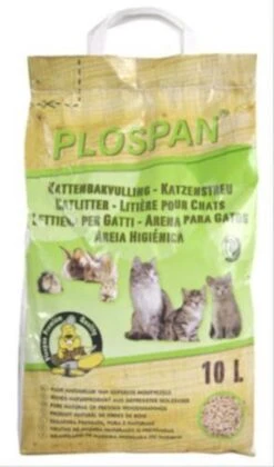 Plospan Houtkorrel Kattenbakvulling - 10 Ltr -Kattenbenodigdheden 705x1200 1