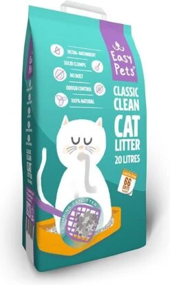 Easypets Classic Clean Kattenbakvulling 20L - Klontvormend Kattengrit - Geur Bescherming 6 Easypets Classic Clean Kattenbakvulling 20L - Klontvormend Kattengrit - Geur Bescherming -Kattenbenodigdheden 716x1200 1