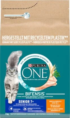 Purina ONE Senior - Kattenvoer Kip & Volkoren Granen - 3 Kg -Kattenbenodigdheden 718x1200 2
