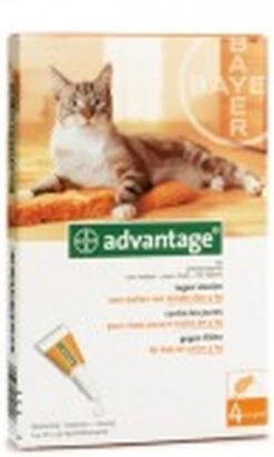 Bayer Advantage 40 Tegen Vlooien - <4kg - 4 X 0,4 Ml - Adult 41 Bayer Advantage 40 Tegen Vlooien - <4kg - 4 X 0,4 Ml - Adult -Kattenbenodigdheden 722x1200