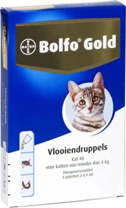 Bayer Bolfo Gold 40 Anti Vlooienmiddel - Kat - 0 Tot 4 Kg - 4 Pipetten 24 Bayer Bolfo Gold 40 Anti Vlooienmiddel - Kat - 0 Tot 4 Kg - 4 Pipetten -Kattenbenodigdheden 729x1200