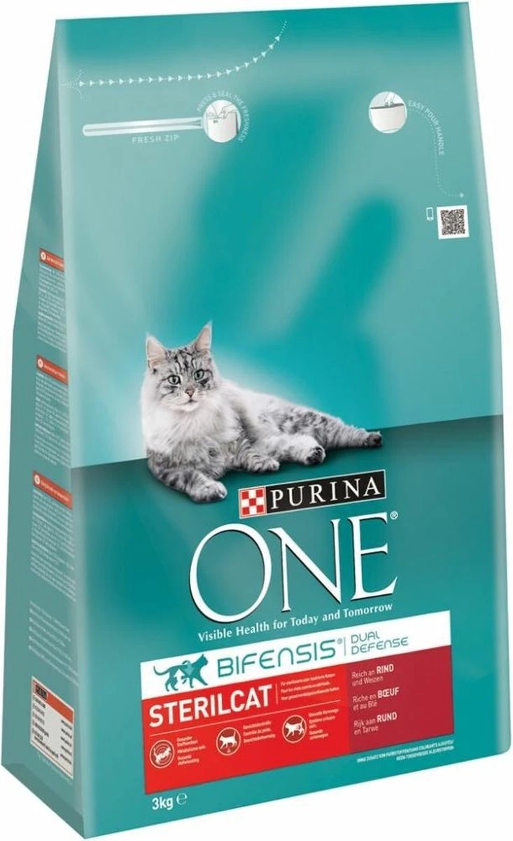 4x Purina One Sterilcat Rund - Tarwe 3 Kg 3 4x Purina One Sterilcat Rund - Tarwe 3 Kg
