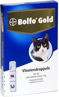 Bayer Bolfo Gold 40 Anti Vlooienmiddel - Kat - 0 Tot 4 Kg - 4 Pipetten 20 Bayer Bolfo Gold 40 Anti Vlooienmiddel - Kat - 0 Tot 4 Kg - 4 Pipetten -Kattenbenodigdheden 734x1200