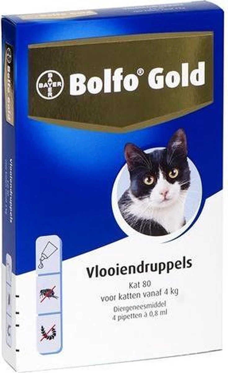 Bayer Bolfo Gold 40 Anti Vlooienmiddel - Kat - 0 Tot 4 Kg - 2 Pipetten 7 Bayer Bolfo Gold 40 Anti Vlooienmiddel - Kat - 0 Tot 4 Kg - 2 Pipetten - Afbeelding 5