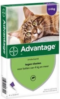 Bayer Advantage 40 Tegen Vlooien - <4kg - 4 X 0,4 Ml - Adult 28 Bayer Advantage 40 Tegen Vlooien - <4kg - 4 X 0,4 Ml - Adult -Kattenbenodigdheden 735x1200 4