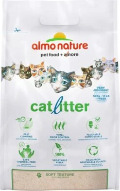Almo Nature Zuinige Kattenbakvulling Klontvormend En Milieuvriendelijk - Inhoud 4,54 Kg -Kattenbenodigdheden 755x1200