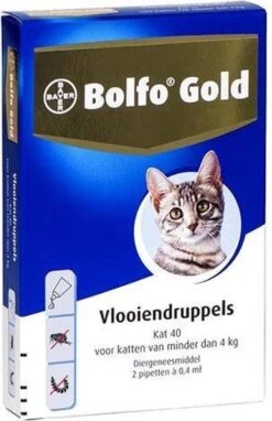 Bayer Bolfo Gold 40 Anti Vlooienmiddel - Kat - 0 Tot 4 Kg - 4 Pipetten 22 Bayer Bolfo Gold 40 Anti Vlooienmiddel - Kat - 0 Tot 4 Kg - 4 Pipetten -Kattenbenodigdheden 776x1200 1