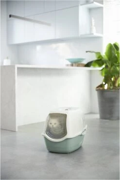 Rotho Bailey - Kattenbak - Groen/Zand -Kattenbenodigdheden 802x1200 3