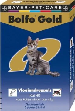 Bayer Bolfo Gold 40 Anti Vlooienmiddel - Kat - 0 Tot 4 Kg - 4 Pipetten 28 Bayer Bolfo Gold 40 Anti Vlooienmiddel - Kat - 0 Tot 4 Kg - 4 Pipetten -Kattenbenodigdheden 811x1200