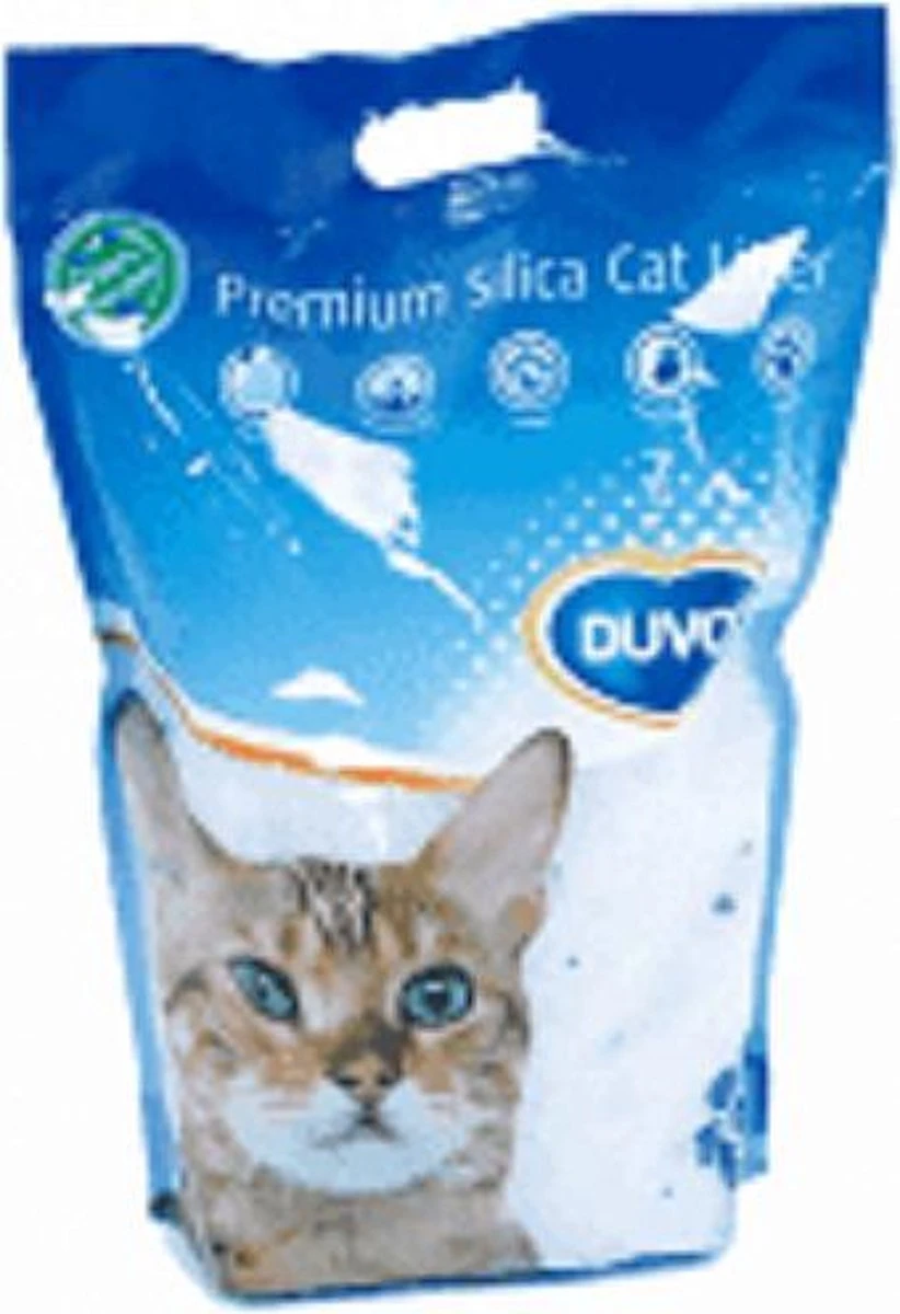 Duvo+ Premium Silica Kattenbakvulling - Voordeelverpakking - 12x 5L - Incl. Wol Muisje Met Catnip! 4 Duvo+ Premium Silica Kattenbakvulling - Voordeelverpakking - 12x 5L - Incl. Wol Muisje Met Catnip! - Afbeelding 2