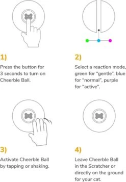 Cheerble Mini Ball 2.0 - Slimme Interactieve Zelf Rollende Bal Voor Katten - 3 Speelmodi - Kattenspeeltjes - USB Oplaadbaar - Rood 17 Cheerble Mini Ball 2.0 - Slimme Interactieve Zelf Rollende Bal Voor Katten - 3 Speelmodi - Kattenspeeltjes - USB Oplaadbaar - Rood -Kattenbenodigdheden 830x1200 1