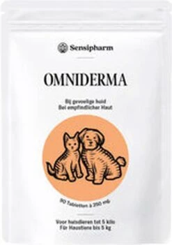 Sensipharm Omniderma Voor Kat, Hondje, Cavia, Konijn - Voedingssupplement Voor Huid En Vacht, Bij Jeuk, Eczeem & Hotspot - 90 Tabletten à 250 Mg 15 Sensipharm Omniderma Voor Kat, Hondje, Cavia, Konijn - Voedingssupplement Voor Huid En Vacht, Bij Jeuk, Eczeem & Hotspot - 90 Tabletten à 250 Mg -Kattenbenodigdheden 844x1200