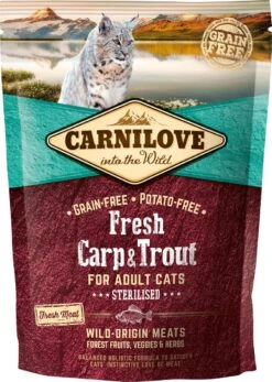 Carnilove Cat Grain Free Fresh Carp & Trout 6 Kg - Kat -Kattenbenodigdheden 853x1200 3