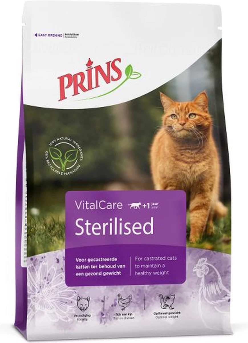 Prins VitalCare Sterilised 4 Kg - Kat 9 Prins VitalCare Sterilised 4 Kg - Kat - Afbeelding 7