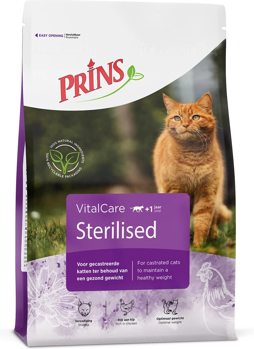 Prins VitalCare Sterilised 4 Kg - Kat 3 Prins VitalCare Sterilised 4 Kg - Kat