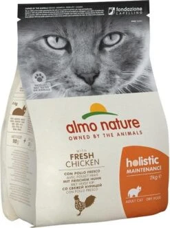 Almo Nature Holistic Droogvoer Voor Volwassen Katten - Kip - In 400gr, 2kg Of 12kg - Holistic Kip - 2kg -Kattenbenodigdheden 893x1200