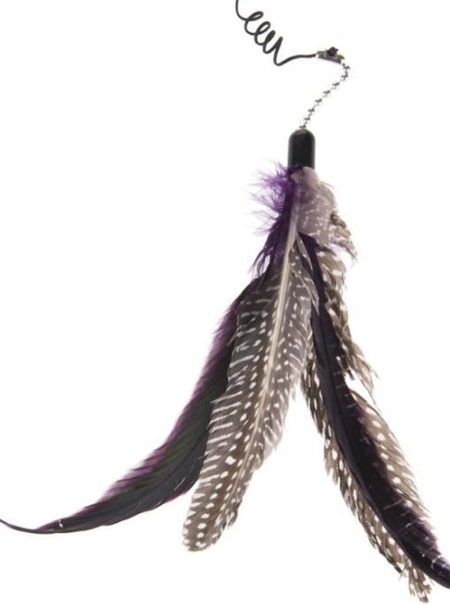 FUZLY - Kattenspeelgoed - Hengel Met Veer - +extra Veer - Kattenspeeltjes - Bewegend Kattenspeelgoed- Kattenspeeltjes Intelligentie - Kattenhengel - Kattenspeeltje Interactief 5 FUZLY - Kattenspeelgoed - Hengel Met Veer - +extra Veer - Kattenspeeltjes - Bewegend Kattenspeelgoed- Kattenspeeltjes Intelligentie - Kattenhengel - Kattenspeeltje Interactief - Afbeelding 3