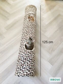 Moowi - Kattentunnel Luipaardprint - 125 Cm - Speeltunnel - Tijgerprint -Kattenbenodigdheden 899x1200 15