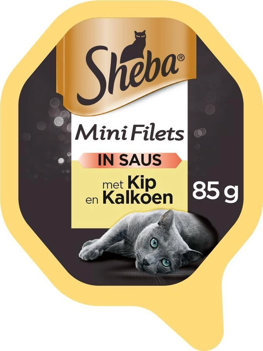 Sheba Mini Filets In Saus Katten Natvoer - Kip & Kalkoen - 22 X 85 Gr 5 Sheba Mini Filets In Saus Katten Natvoer - Kip & Kalkoen - 22 X 85 Gr - Afbeelding 3