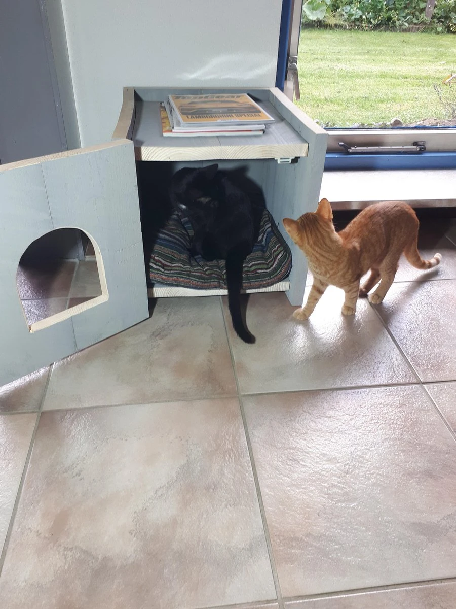 Bronneger Exclusive - Kattenhuis - XXL - Kattenbak Ombouw Kast - Kattenmand 10 Bronneger Exclusive - Kattenhuis - XXL - Kattenbak Ombouw Kast - Kattenmand - Afbeelding 8