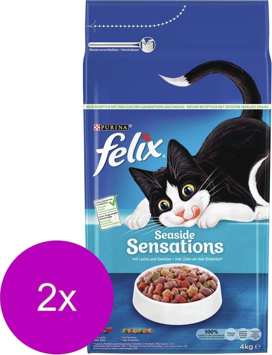 Felix Vis Sensations - Kattenvoer - 2 X 4 Kg 3 Felix Vis Sensations - Kattenvoer - 2 X 4 Kg