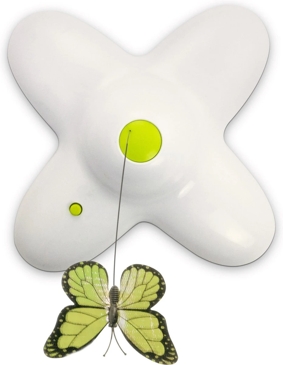 All For Paws - Interactive Flutterbug – Wit/Blauw - 1 Stuk 8 All For Paws - Interactive Flutterbug – Wit/Blauw - 1 Stuk - Afbeelding 6