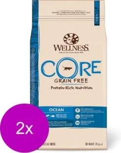 Wellness Core Grain Free Cat Ocean Zalm&Tonijn - Kattenvoer - 2 X 1.75 Kg