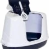 Moderna Flip Hoekkattenbak - Donkerblauw/Wit - 56 X 45 X 39 Cm -Kattenbenodigdheden 960x1200 4