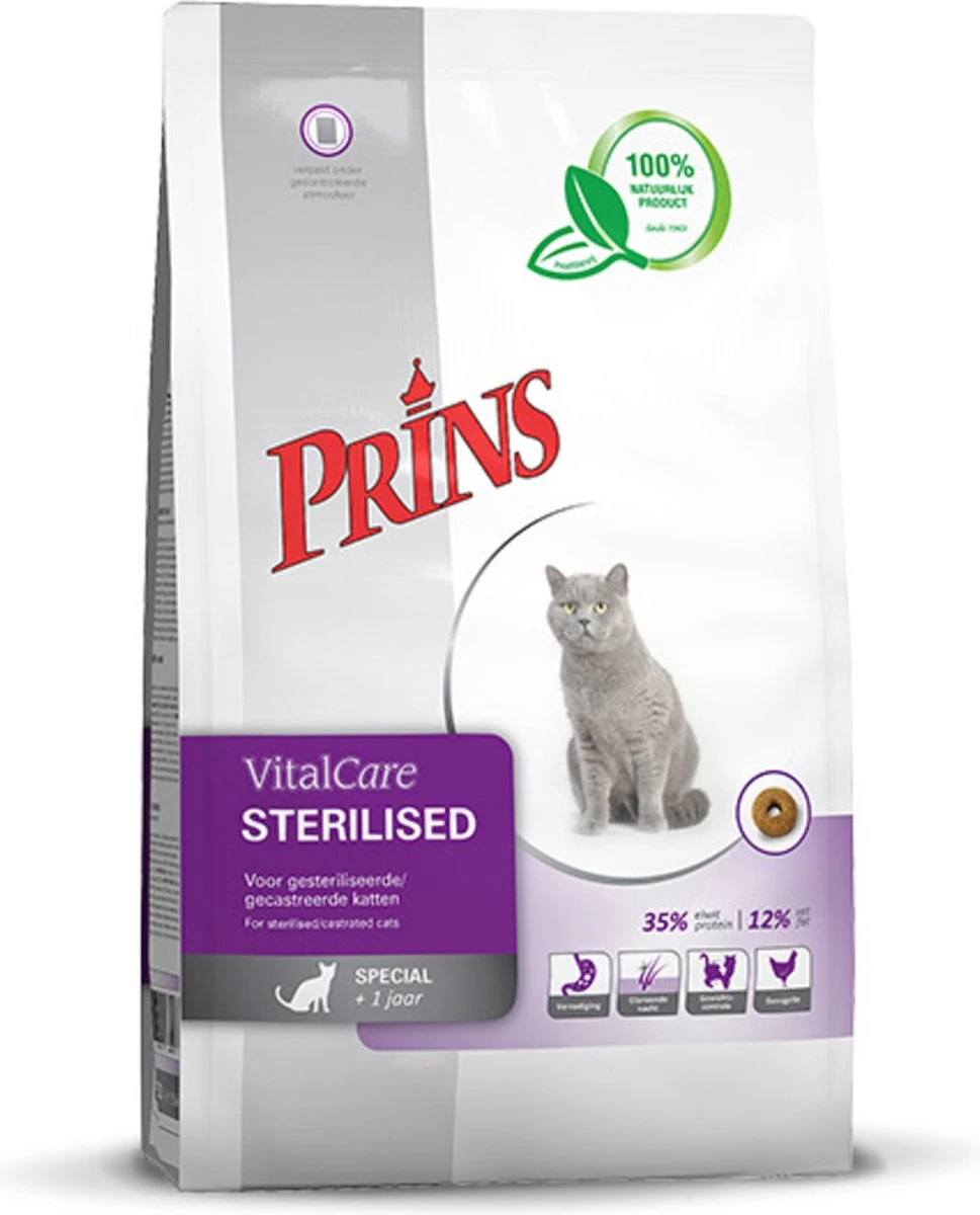 Prins VitalCare Sterilised 4 Kg - Kat 8 Prins VitalCare Sterilised 4 Kg - Kat - Afbeelding 6