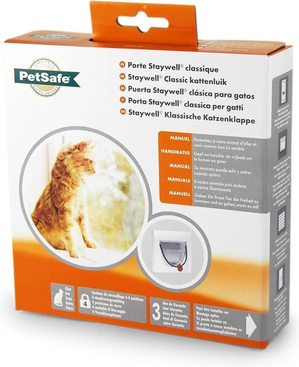 Petsafe 919 Classic - Wit - Kattenluik - 22,4 X 22,4 X 22,4 Cm 11 Petsafe 919 Classic - Wit - Kattenluik - 22,4 X 22,4 X 22,4 Cm - Afbeelding 9