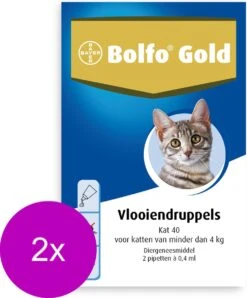 Bolfo Gold Kat 40 - Anti Vlooienmiddel - 2 X 2 Stuks 0 - 4 Kg 5 Bolfo Gold Kat 40 - Anti Vlooienmiddel - 2 X 2 Stuks 0 - 4 Kg -Kattenbenodigdheden 996x1200